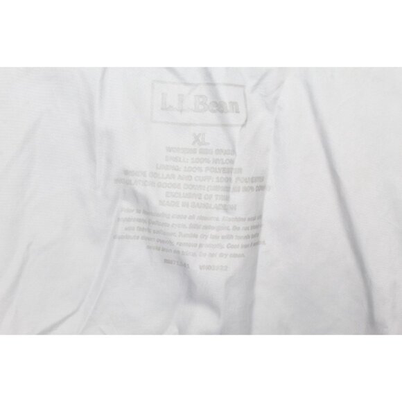 LL Bean Green Goose Down Puffer Jacket Quilted Heavyweight Size XL - Picture 7 of 10